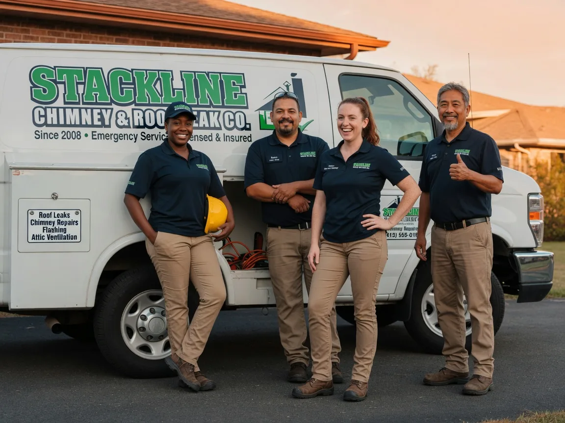 Chimney flashing repair company in Groves, TX